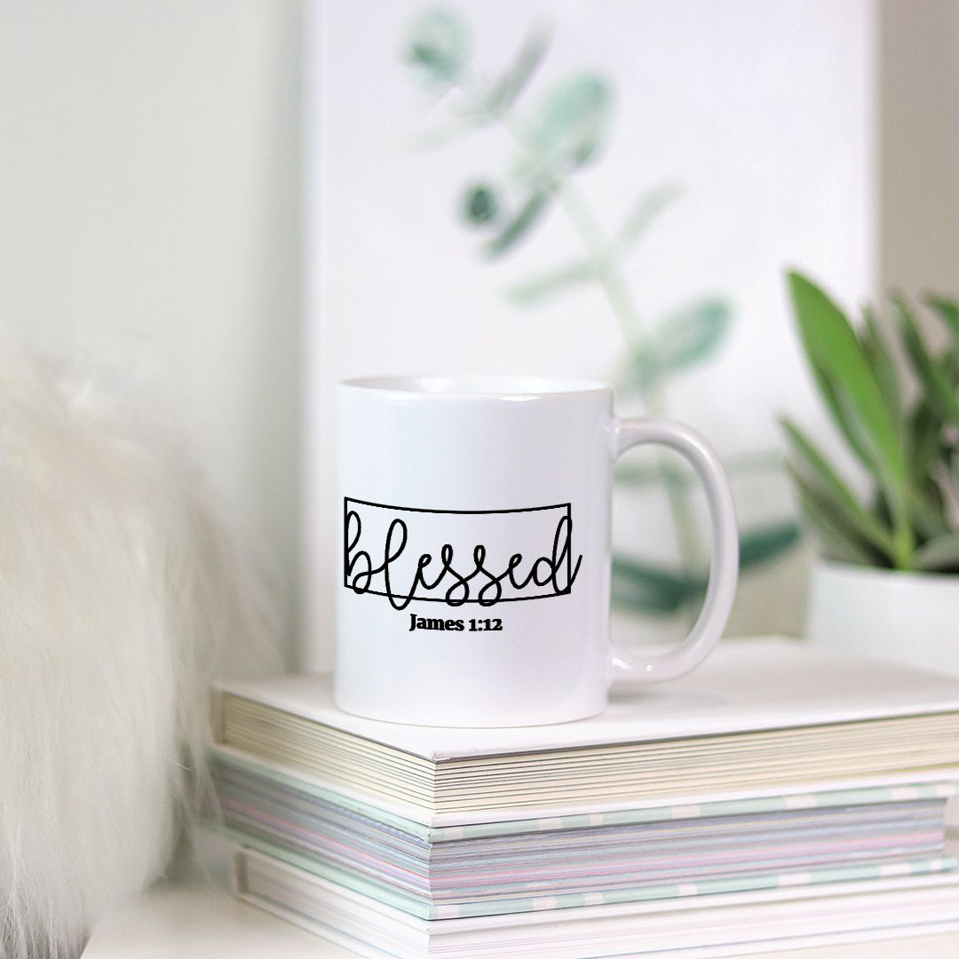 Christian Mug | Blessed Mug | Christian Home | Coffee or Tea Mug | 11 oz.