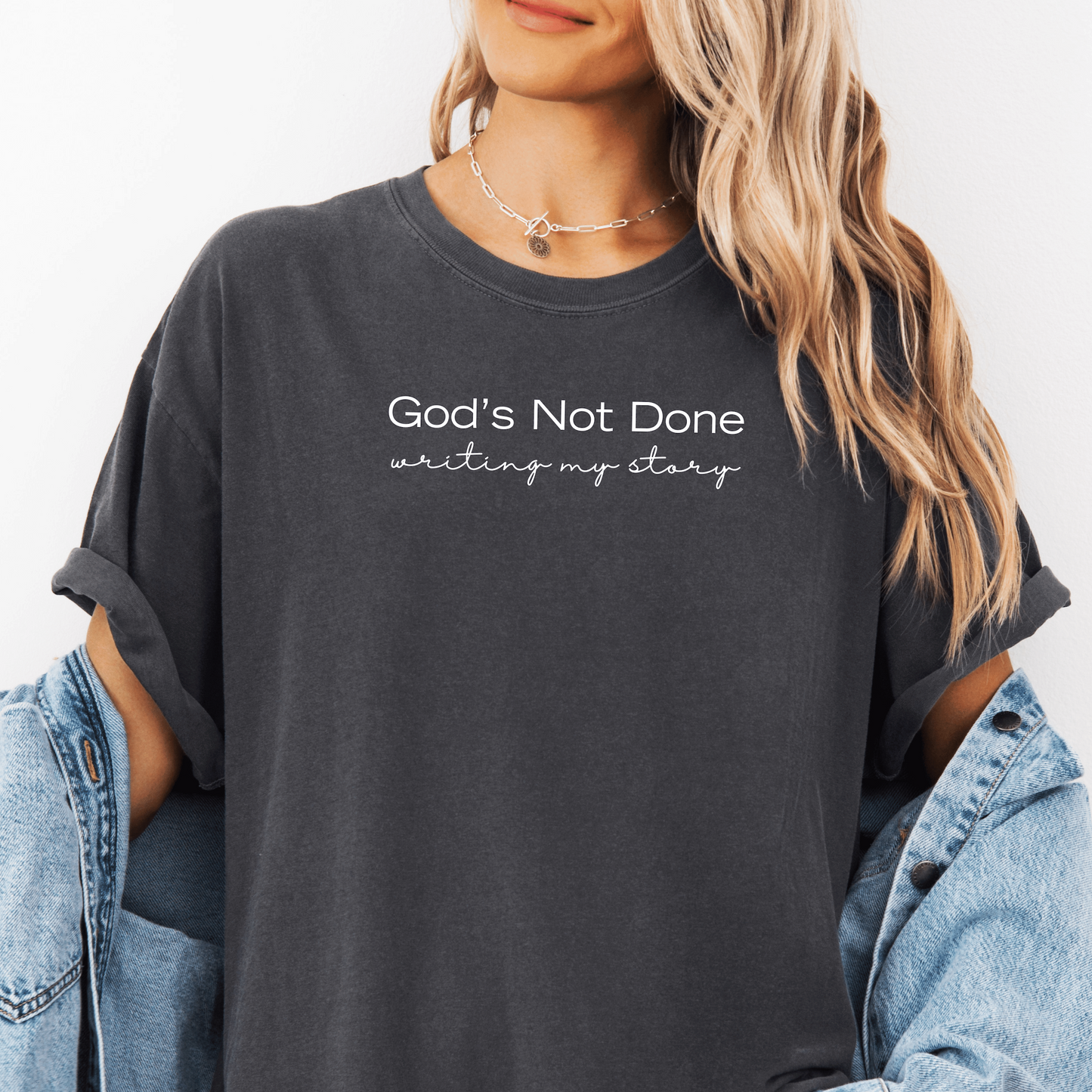 Suicide Prevention Month T-Shirt, Endless Hope Project Comfort Colors Tee, God's Not Done Writing My Story, Inspirational Quotes Shirt