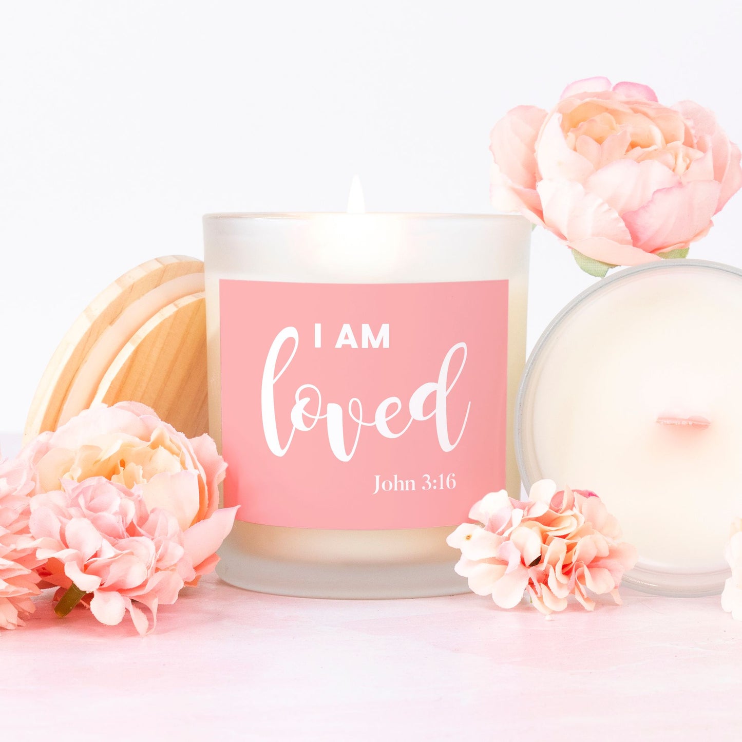 Valentine Candle, I Am Loved, Gift For Her, Jesus Candle, Valentine Candle Scents