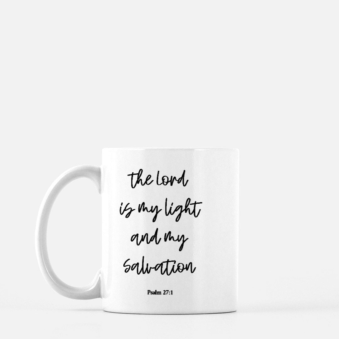 Christian Mug | The Lord Is My Light | Christian Home | Coffee or Tea Mug | 11oz.