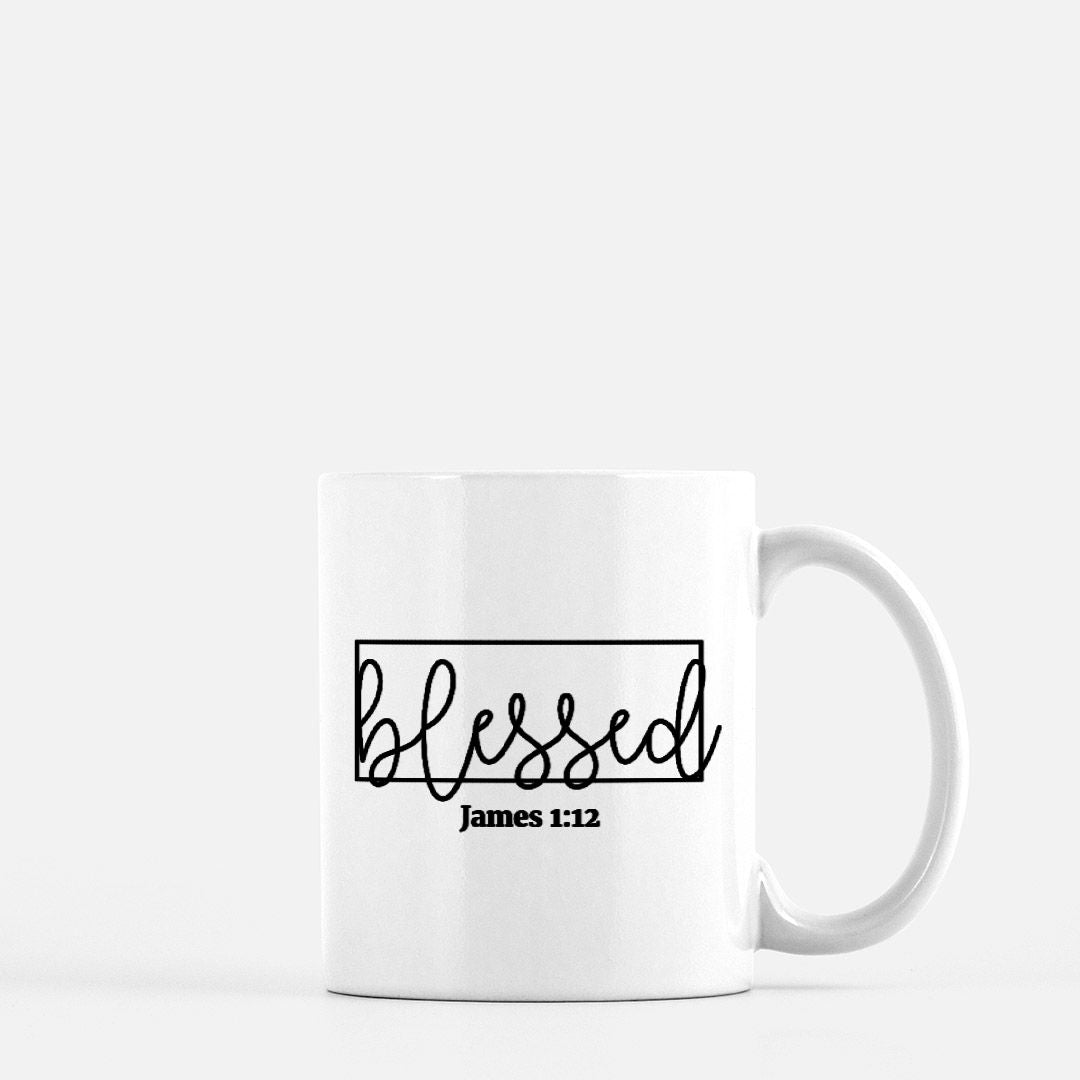 Christian Mug | Blessed Mug | Christian Home | Coffee or Tea Mug | 11 oz.