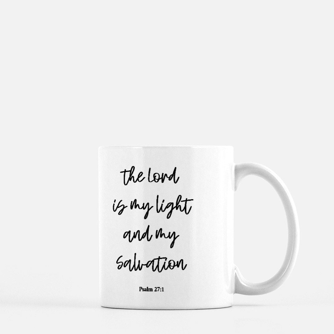 Christian Mug | The Lord Is My Light | Christian Home | Coffee or Tea Mug | 11oz.